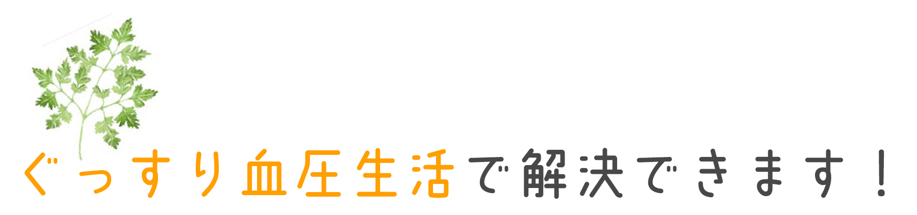 ぐっすり血圧生活で解決できます