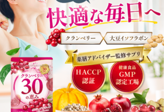 クランベリーサプリ　クランベリー30の恵み　旧ピタリト　1